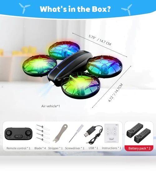 RC Drone with Lights and 3D Flip — Drones, SUMEAUT