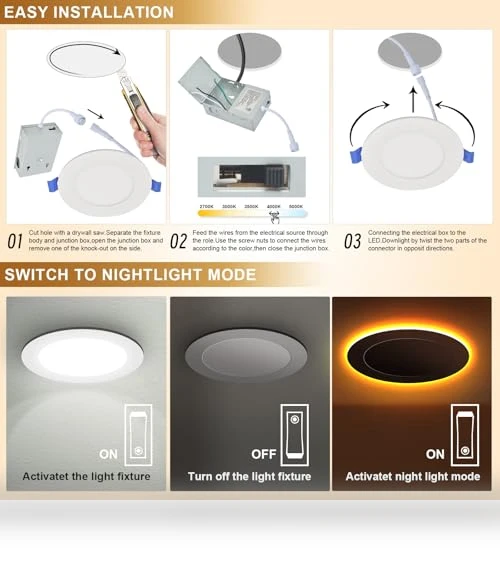 Smart Downlight Recessed Ceiling Light — LED, Puzzles