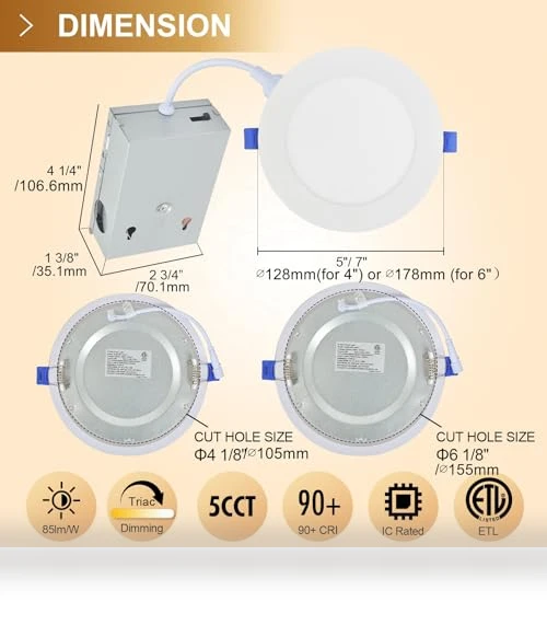 Smart Downlight Recessed Ceiling Light — LED, Puzzles