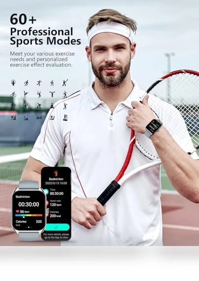 Smart Watch with Health Monitoring — Smartwatches, SOUYIE
