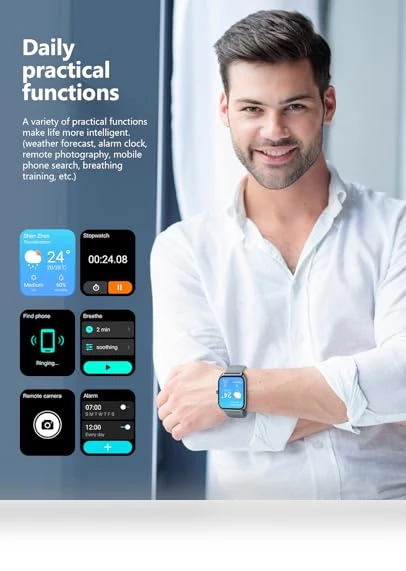 Smart Watch with Health Monitoring — Smartwatches, SOUYIE