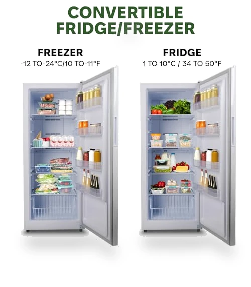Upright Convertible Fridge/Freezer — Mini Fridges, Hamilton Beach