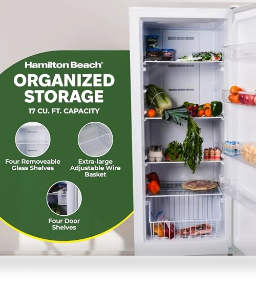 Upright Convertible Fridge/Freezer — Mini Fridges, Hamilton Beach