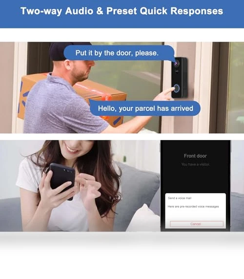 Wireless Doorbell Camera — Smart Home Security, KAMEP