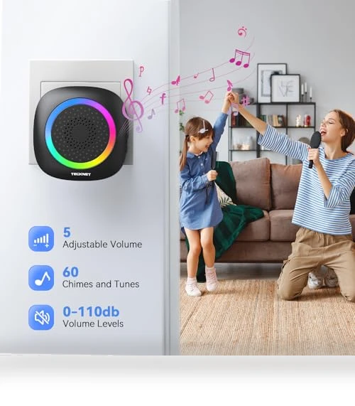 Wireless Doorbell with RGB Light — Kits, TECKNET
