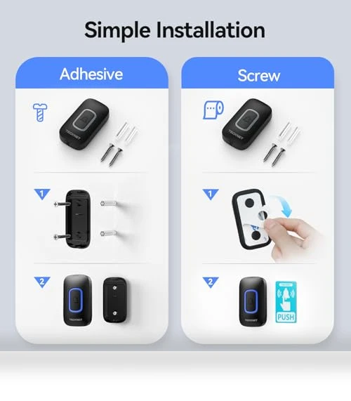 Wireless Doorbell with RGB Light — Kits, TECKNET