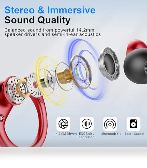 Wireless Earbuds Sport — In-Ear Headphones, Rulefiss