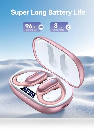 Wireless Earbuds with Earhooks — In-Ear Headphones, Generic