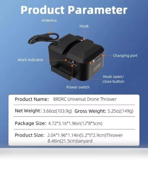 Air-Dropping System Drone Thrower — Drones & UAV Technology, BRDRC