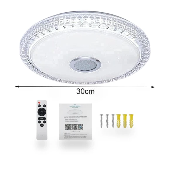 Colorful Bluetooth Speaker Ceiling Light — Overhead Lighting, ZHUOYUE168
