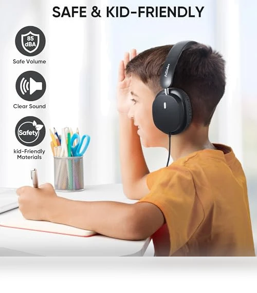 Kids Headphones 10-Pack for School Bulk Set — In-Ear Headphones, A+ Scholars