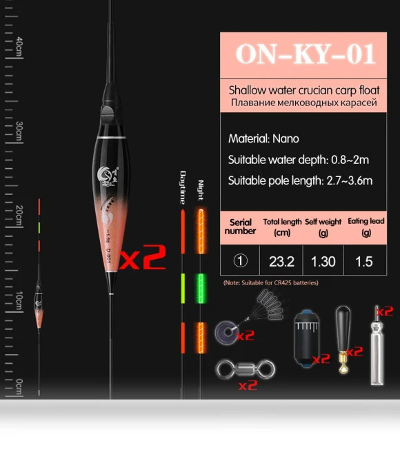 Nano Smart Fishing Float — Bite Indicators, Onlyou