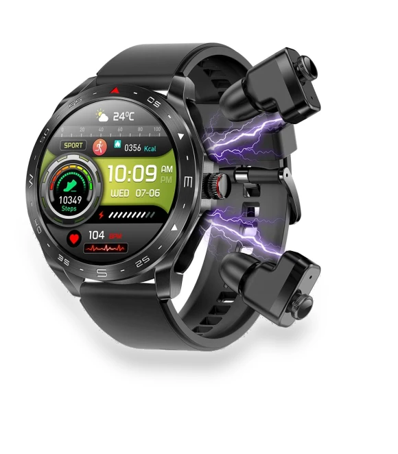 Smart Watch with Wireless Earbuds — Wearable Accessories, Rainbuvvy