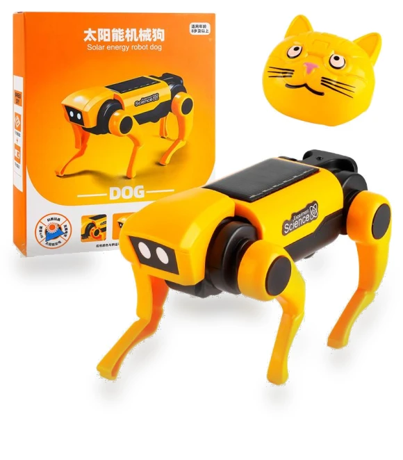 Solar-Powered Interactive Robot Dog — Solar Power, Bai Fen Bai Toys