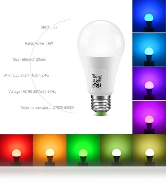 Wi-Fi Smart LED Bulb RGB RGBW — LED, MALITAI