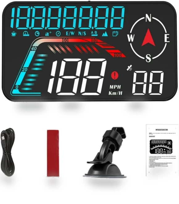 Automotive HUD Projection Display GPS Speedometer — Navigation & GPS Accessories, Refreshing Home