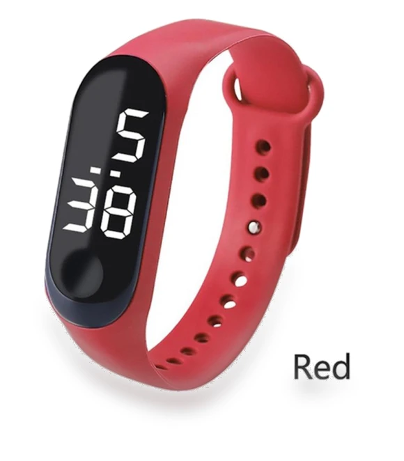Digital LED Touchscreen Wristwatch — Timepieces, Factory Discount Outlet
