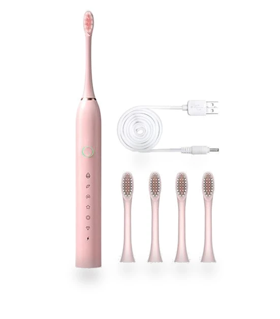 Electric Toothbrush with 4 Brush Heads — Electric Toothbrush Heads, Refreshing Home