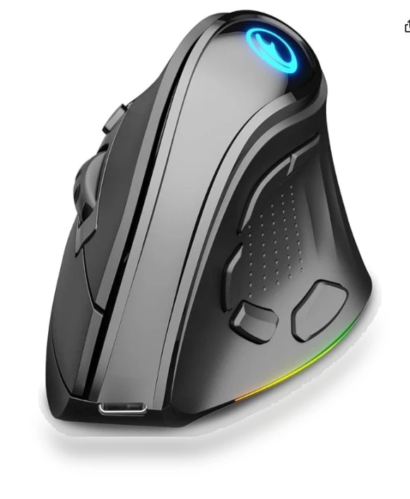 Ergonomic Vertical Wireless Mouse — Mouse Pads, SeenDa