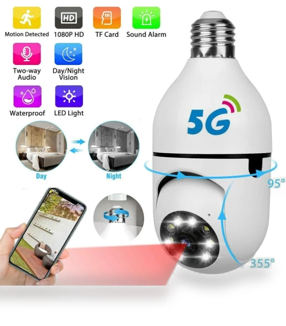 Panoramic Camera with Light Bulb — Smart Home Security, Refreshing Home