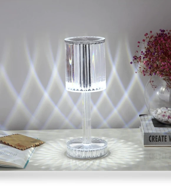 Portable Crystal Table Lamp — Lamps & Shades, Binchi Lighting Appliances