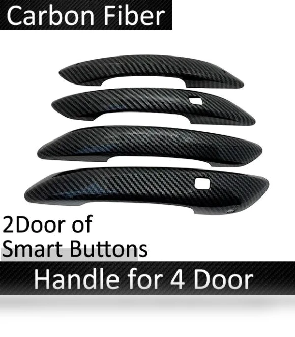 Smart Carbon Fiber Door Handle Cover — Car Door Entry Guard