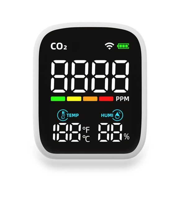 Smart WIFI Mini CO2 Detector — Air Quality Monitors, TOMTOP JMS