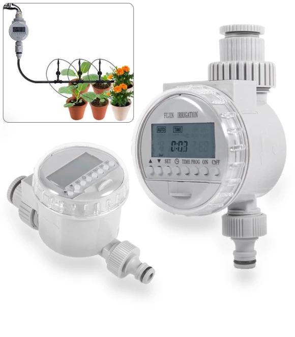 Solar Digital LCD Display Automatic Watering Timer — Controllers, YuHeng 01