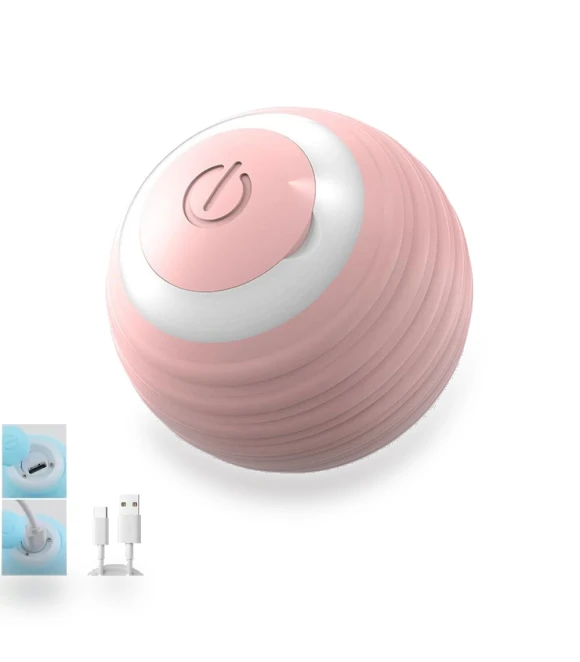 USB Rechargeable Interactive Self-Rotating Ball Toy — Cat Playthings, Diana Pet Stuff