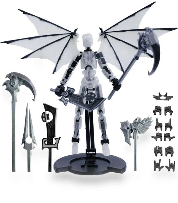 3D-Printed Titan Robot Mobile Doll Set — Collectible Statues, Salted Chicken