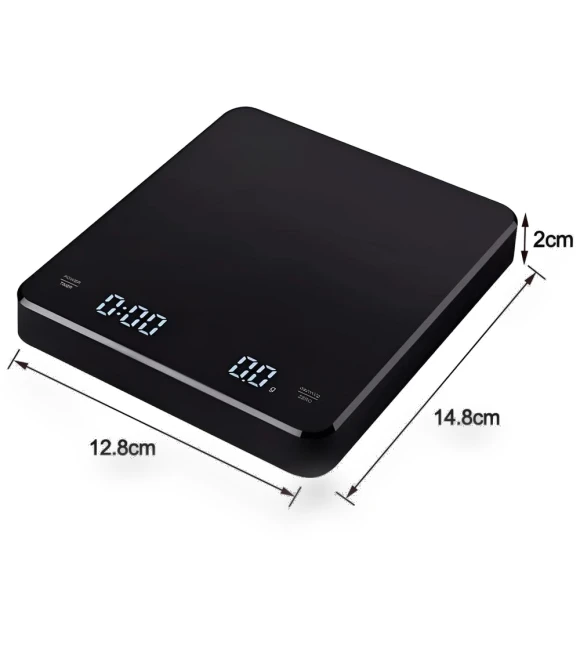 Digital Coffee Scale with Timer — Weight Management Tools, Super shoes Mall