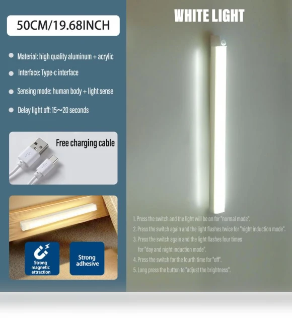 Magnetic Smart Cabinet Light — Under-Cabinet Mounts, Binchi Lighting Appliances