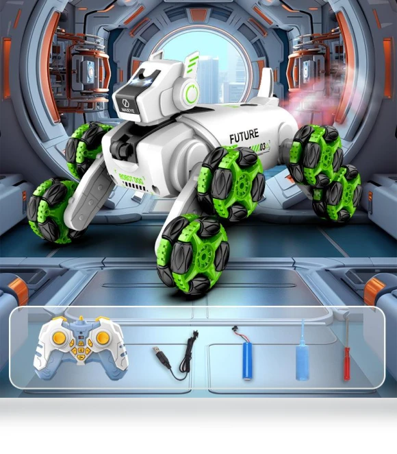 Radio-controlled Robot Dog Toy — Interactive Figures & Robots, RC-HCQL