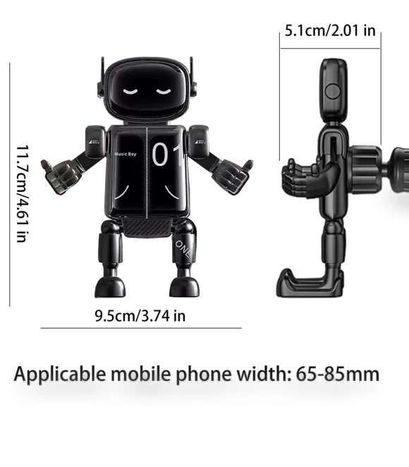 Robot Cell Phone Car Holder — Dashboard Installation Kits, A Surname Home