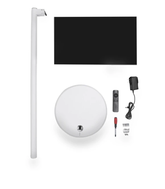 Rolling TV 21.5-inch TFT HD LCD Rotating Touch Screen — Television, 3CZY