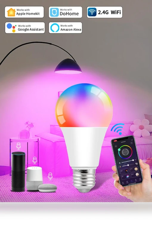 Smart Light Bulb RGB — LED, Build My Home