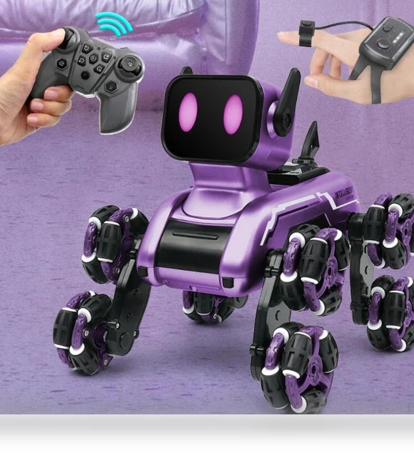 Smart RC Robot Dog Toy — Interactive Animal Companions, Love DIY