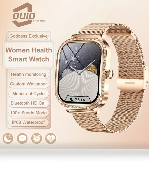 Smart Watch for Women with Rhinestones — Smartwatches, Zodvboz
