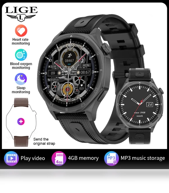 Smart Watch with Large Memory — Smartwatches, LIGE