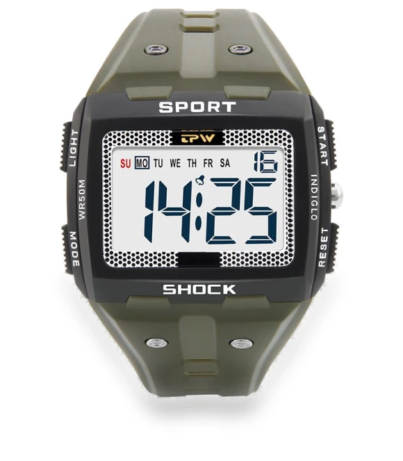 Waterproof Digital Sports Watch — Active Timepieces, AI Supermarket