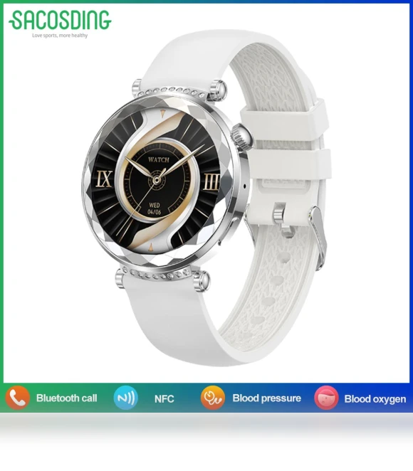 Women's Smart Watch with NFC and AMOLED HD Display — Smartwatches, SACOSDING
