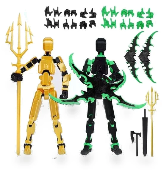 3D Printed Robot Figure with Accessories — Dolls & Figures, Home Textile Star