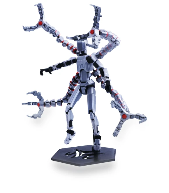 3D Printed Titan Robot Mobile Doll Set — Collectible Statues, Jiangnan C