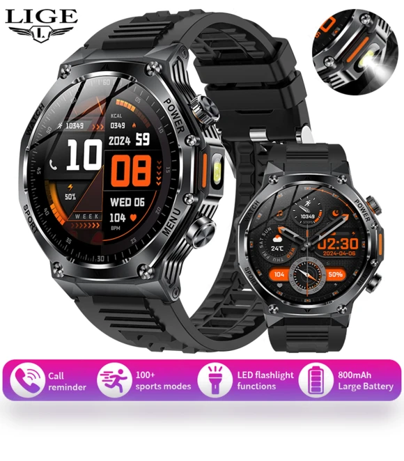 Bluetooth Calling Smartwatch with Heart Rate Monitor — Smartwatches, LIGE