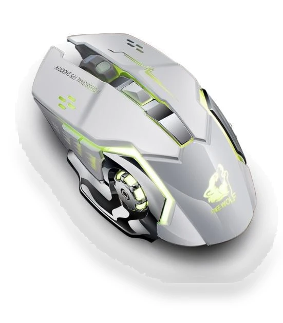 Ergonomic Rechargeable Breathable Lamp, Silent Wireless Gaming Mechanical Mouse — Mouse Pads, Uav parts center