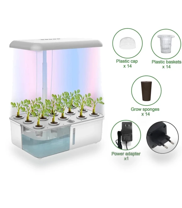 Hydroponics Growing System with LED Grow Light — Germination Kits, KITCHEN-MALL