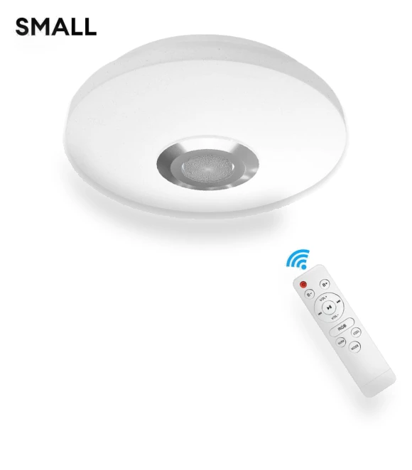Smart Ceiling Light with RGB Dimming and Bluetooth Music — Overhead Lighting, Modern Home Furnishing