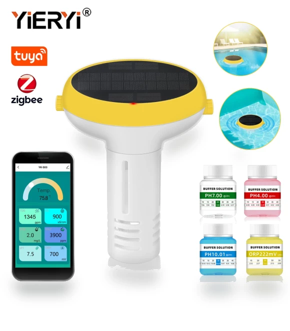Smart Pool Chlorine Monitor — pH Testers, yieryi