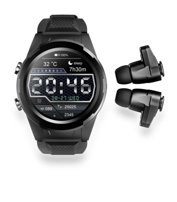 Smart Watch with Bluetooth Earbuds — Wearable Accessories, Rainbuvvy