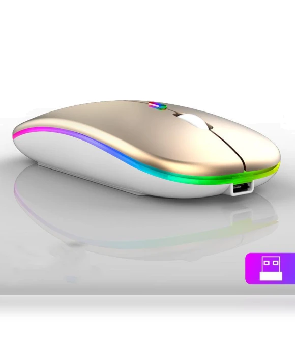 Wireless Mouse with RGB LED Backlight — Mouse Pads, Uav parts center